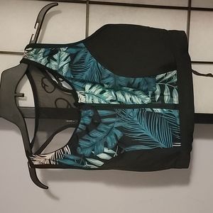 Lane Bryant Swim Top Tropical Print (No Wire, Lightly Lined) Size 22